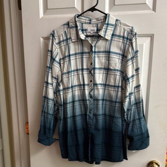 Sonoma Goods For Life Tops - Women’s Blue Plaid Shirt 1X